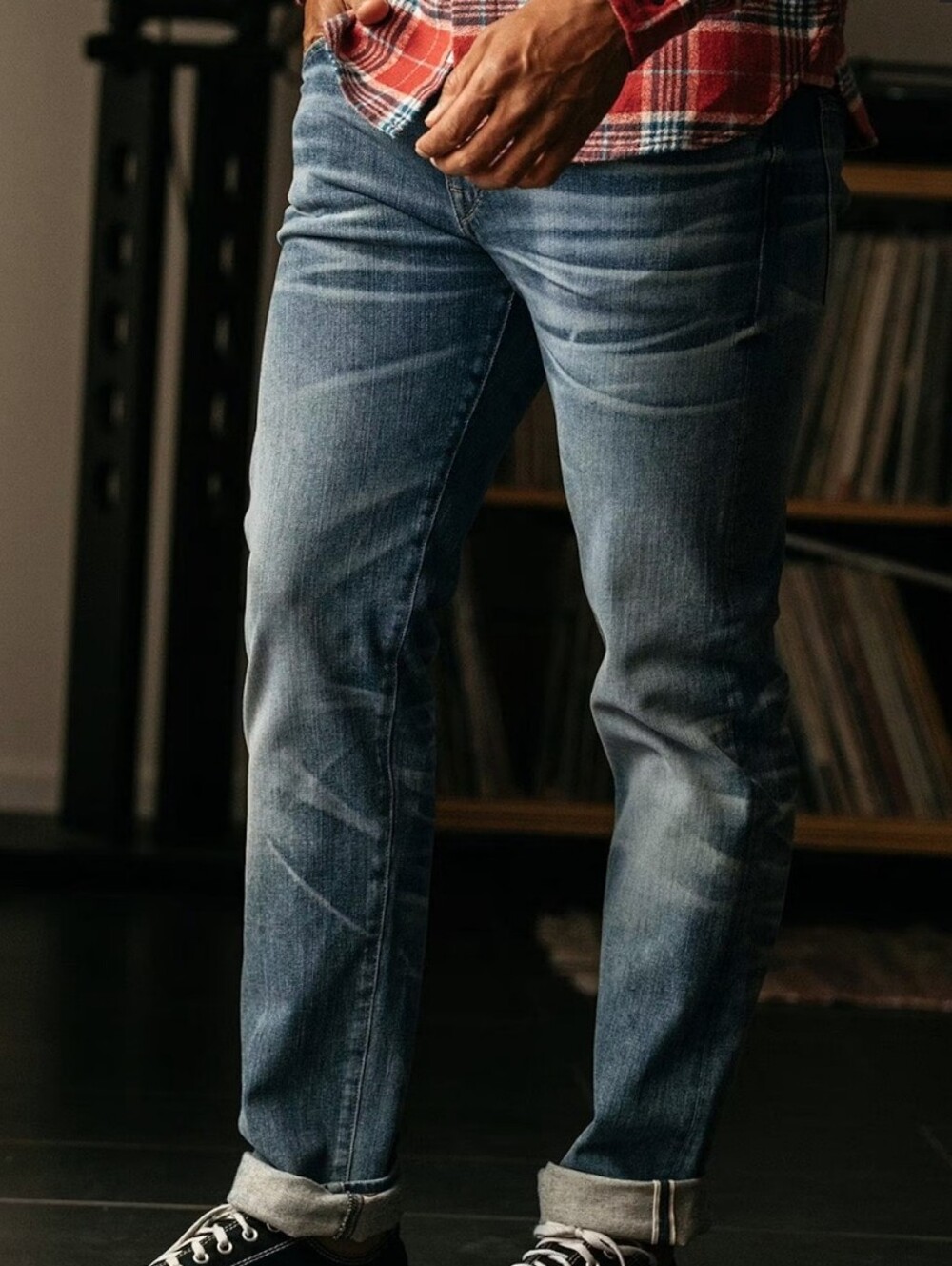 Hiroshi Kato The Pen Slim Straight Stretch Selvedge Denim Jeans Sz 34